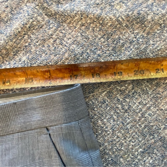 Banana Republic Tailored Slim Fit Gray Wool Pants Men’s 33x34 - Picture 4 of 13